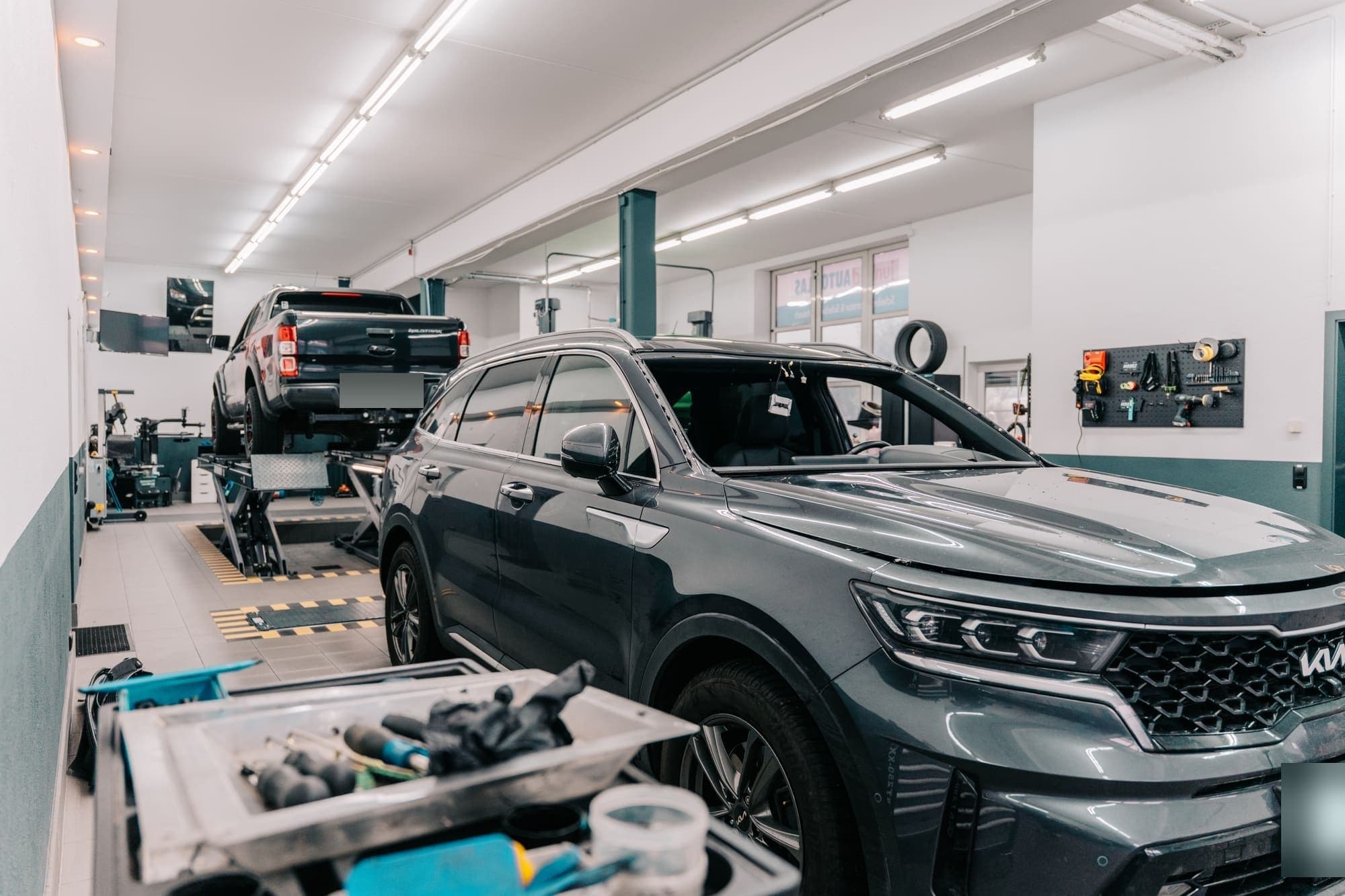 Blick in die Werkstatt von GRIP & KLAR